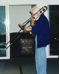 Ray and his trombone
